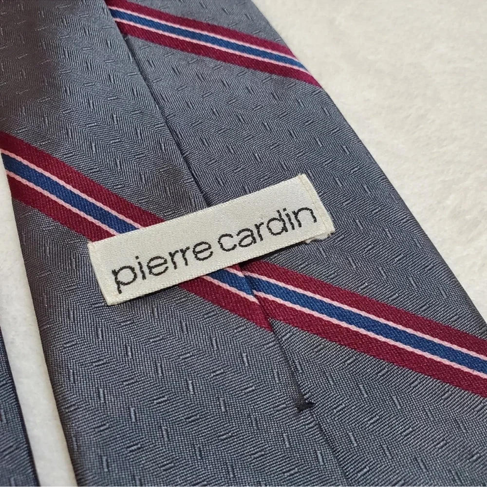 Pierre Cardin Striped Navy Tie‎